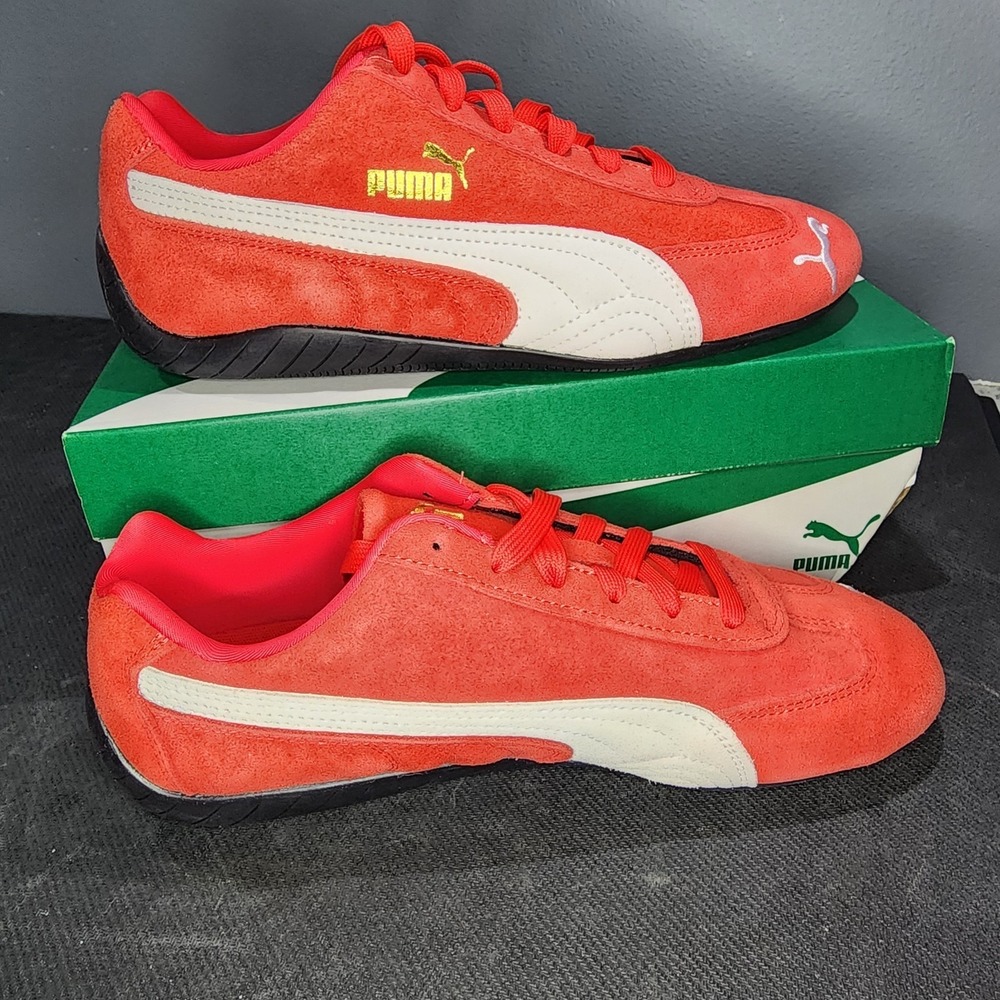 New Mens US 8.5 EUR 41 / UK 7.5 / Puma Speedcat OG Red White 398846-02 Suede F1 - Picture 2 of 12